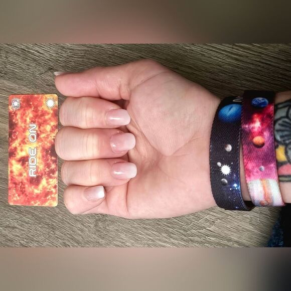 ZOX "RIDE ON" #38 SUPER RARE DIAMOND DOUBLE MOONSTONE Collectible MED wristband - Picture 16 of 16